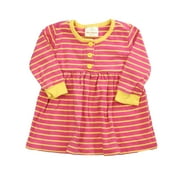 Pre-owned Hanna Andersson Girls Pink | Yellow Stripe Dress size: 18-24 Months