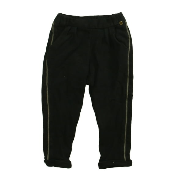 Pre-Owned IKKS Girls Black Casual Pants size: 3-4T (Fair)