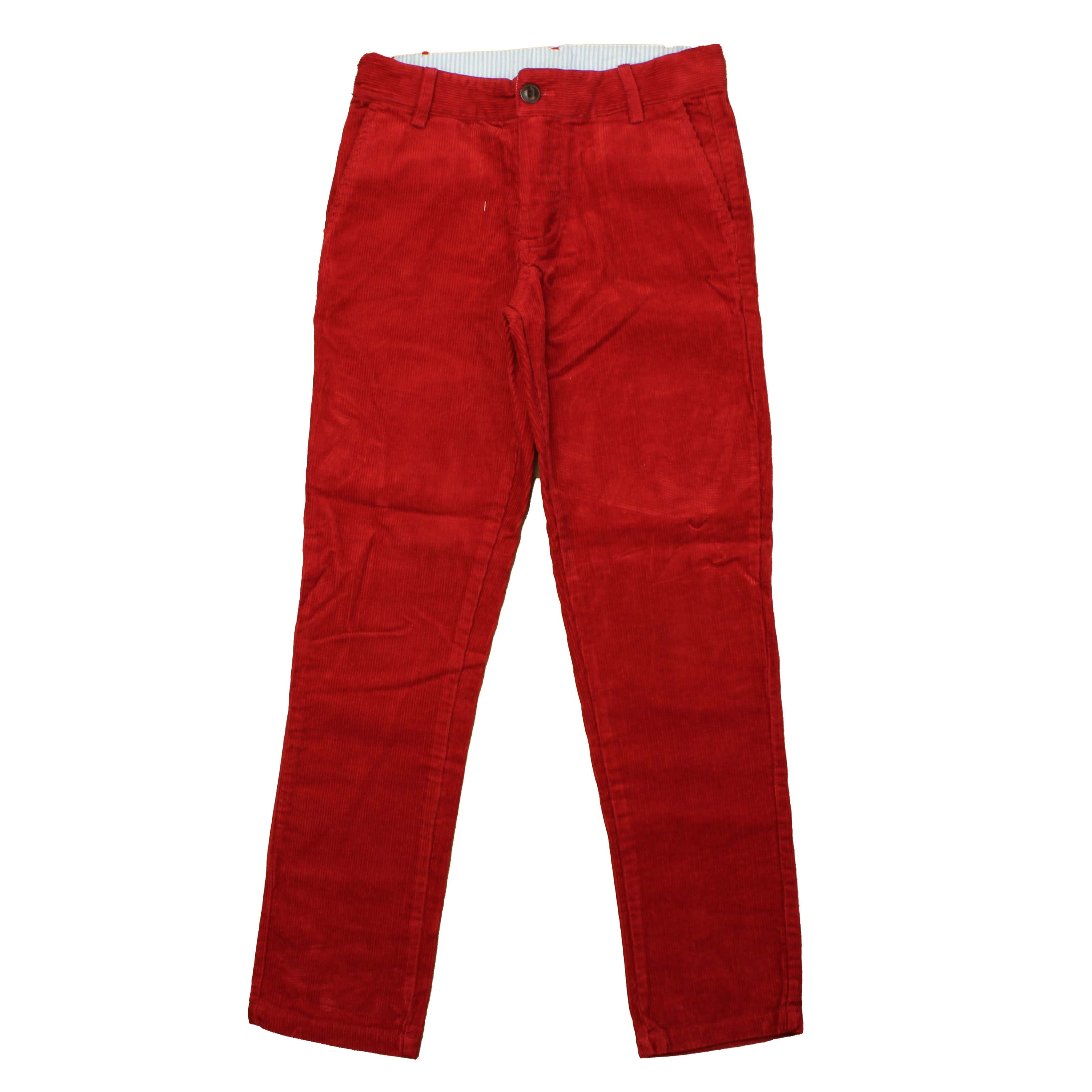 Pre-owned Jacadi Boys Red Corduroy Pants size: 10 Years