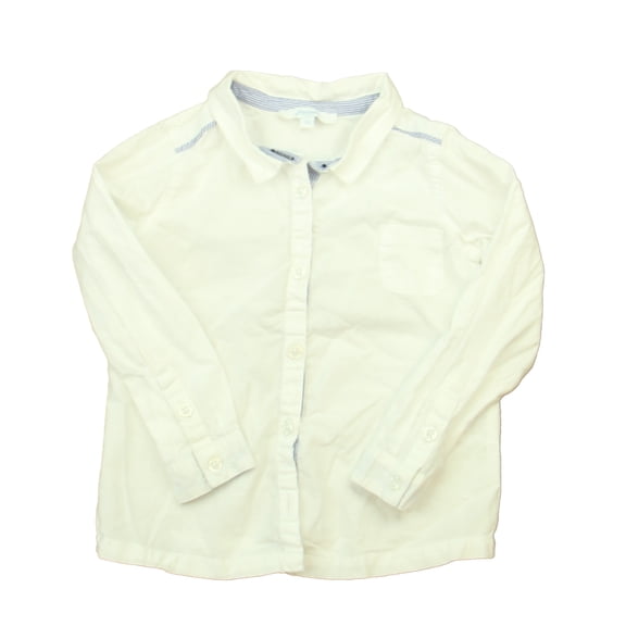 Pre-owned: Jacadi Boys White Button Down Long Sleeve size: 2T (Good)