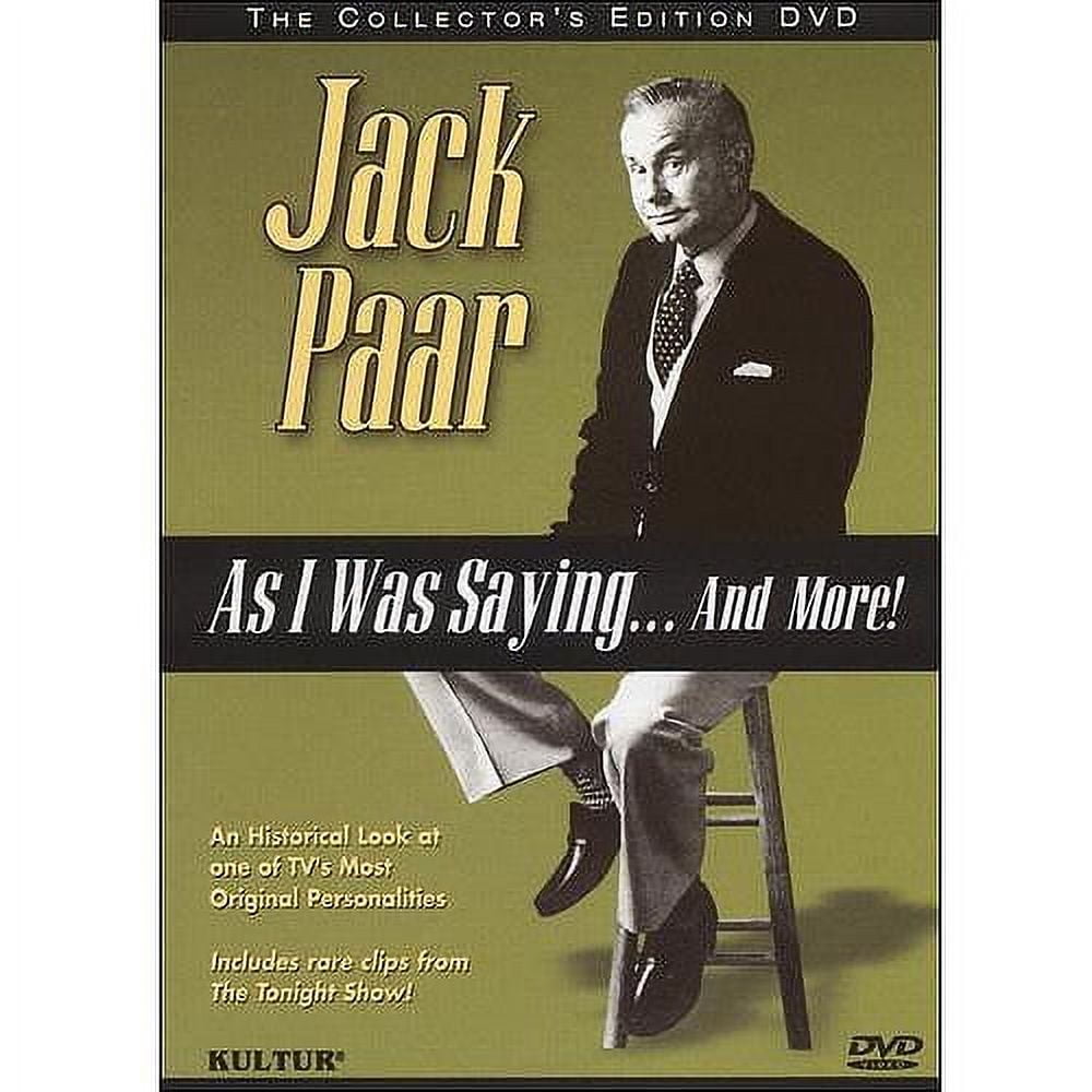 (未使用･未開封品)Jack Paar: As I Was Saying & More [DVD] Pre-Owned Jack Paar - As I Was SayingAnd More! - Walmart