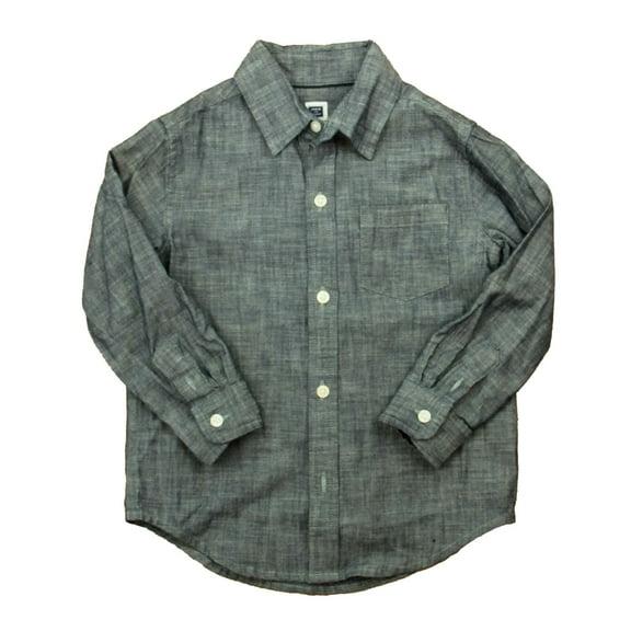 Pre-owned: Janie and Jack Boys Blue Button Down Long Sleeve size: 2T (Good)