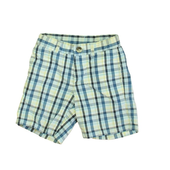 Pre-owned: Janie and Jack Boys Blue Plaid Shorts size: 2T (Excellent)