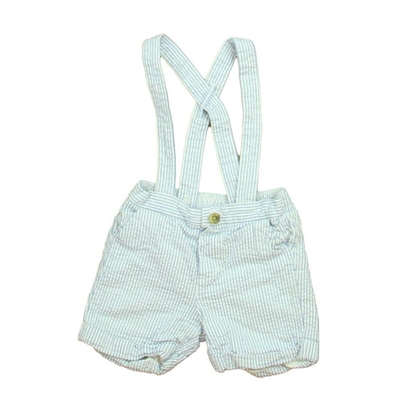 Pre-Owned Janie and Jack Boys Blue | White Shorts size: 12-18 Months (Good)