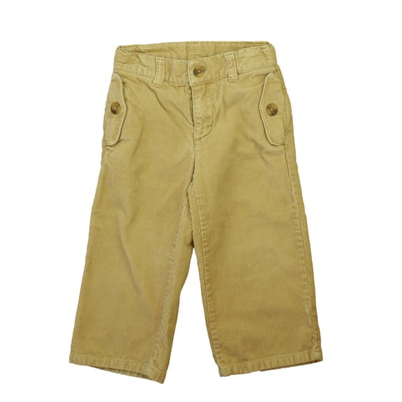 Pre-owned: Janie and Jack Boys Khaki Corduroy Pants size: 2T (Good)
