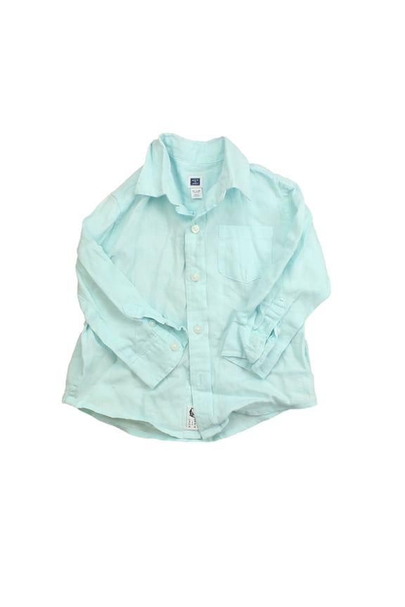 Pre-owned: Janie and Jack Boys Light Blue Button Down Long Sleeve size: 12-18 Months (Good)