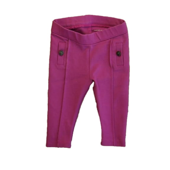 Pre-Owned Janie and Jack Girls Magenta Leggings size: 3-6 Months (Good)