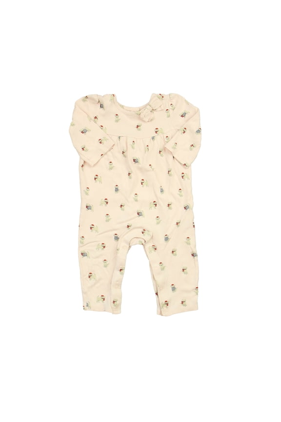 Pre-Owned Janie and Jack Girls Pink | Dogs Long Sleeve Outfit size: 6-12 Months (Good)