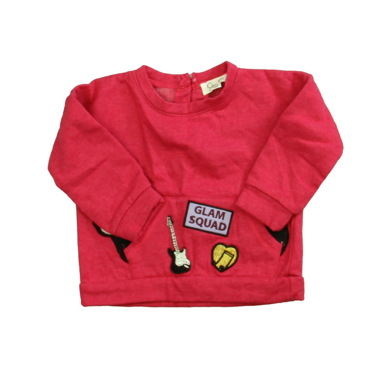 Pre-owned Jessica Simpson Girls Pink Sweatshirt size: 18 Months 