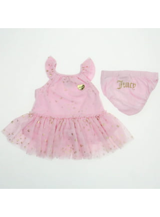 Juicy Couture - Baby Girls Pink & Blue Cotton Leggings Set
