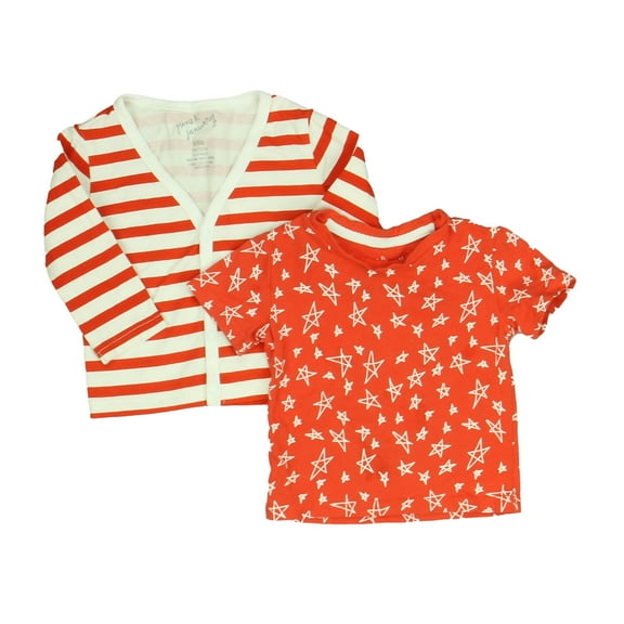 Pre-owned: June & January Girls Stars | Stripes Shirt size: 0-6 Months (Good)