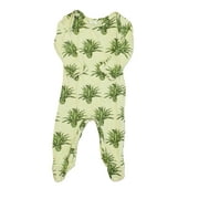 Pre-owned Kate Quinn Organics Boys Ivory | Green Long Sleeve Outfit size: 0-3 Months