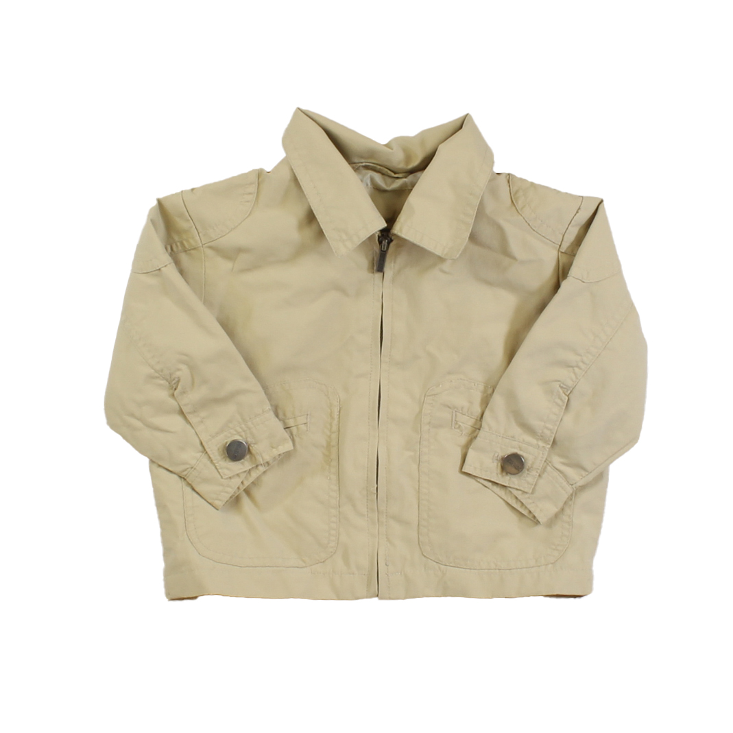 Pre Owned Kenneth Cole Boys Tan Jacket size 12 Months Excellent