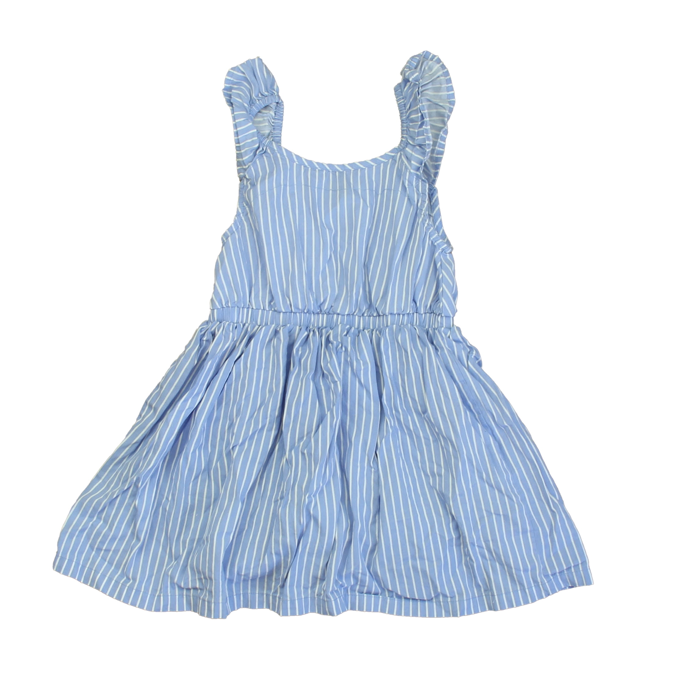 Pre-owned Kiabi Girls Blue White Dress size: 4T Morocco Ubuy - Main Image