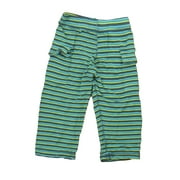 Pre-owned Kickee Pants Boys Blue | Green Stripe Casual Pants size: 12-18 Months