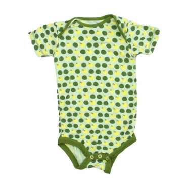 Pre-owned: Kickee Pants Boys Green | Yellow Onesie size: 3-6 Months (Excellent)