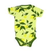 Pre-owned Kickee Pants Girls Yellow Lemons Onesie size: 3-6 Months