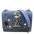 thumbnail image 1 of Pre-Owned LOUIS VUITTON Twist Denim Charms Epi Leather Crossbody Bag Blue, 1 of 1