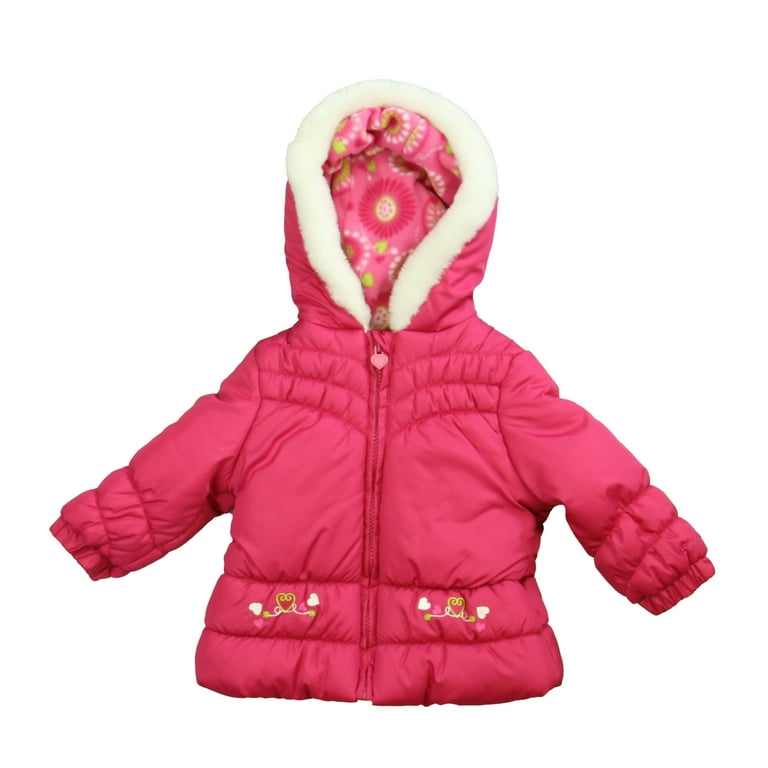 Pre Owned London Fog Girls Pink Winter Coat size 12 Months Good Walmart