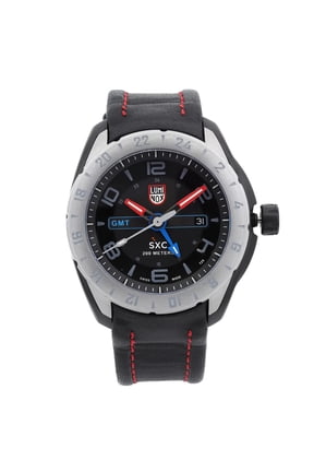 Pre-Owned Luminox Space SXC GMT 45mm Steel PVD Black Dial Watch XU.5127 (Good)