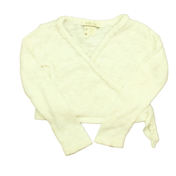 Pre-Owned Matilda Jane Girls Ivory Cardigan size: 2T (Good)