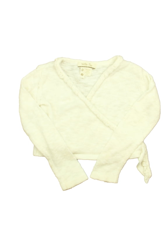 Pre-Owned Matilda Jane Girls Ivory Cardigan size: 2T (Good)