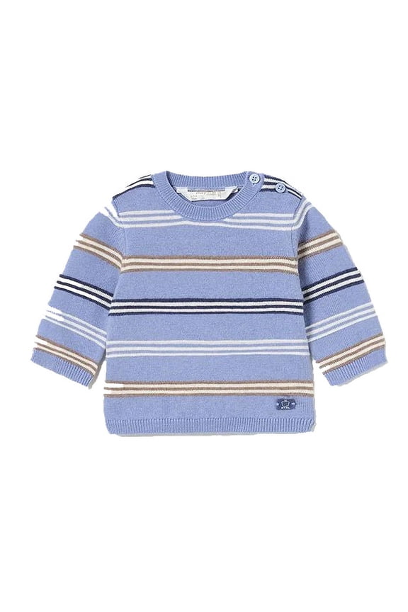 Pre-Owned Mayoral Boys Blue Stripe Sweater size: 0-1 Months (New with Tags)