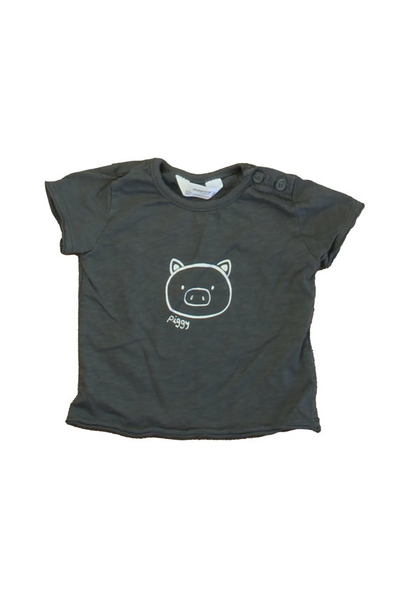 Pre-Owned Mayoral Boys Gray T-Shirt size: 2-4 Months (Good)