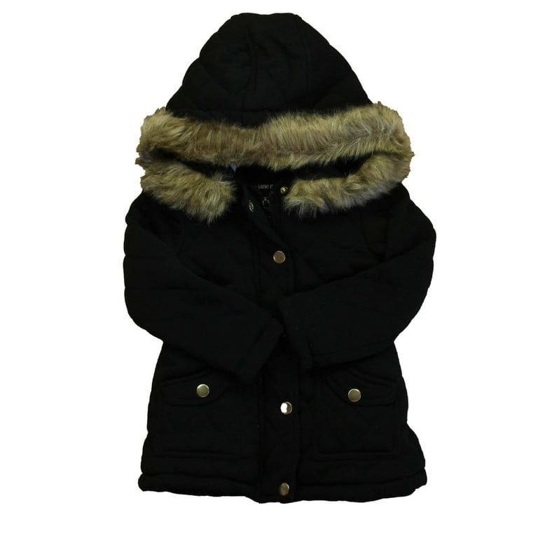 Pre Owned Me Jane Mini Girls Black Winter Coat size 3T Fair