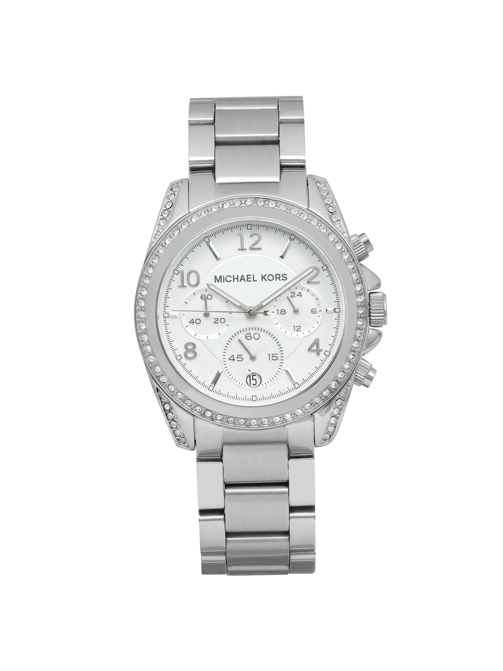 Pre-Owned Michael Kors Blair Steel 39mm Ladies Quartz Watch 
