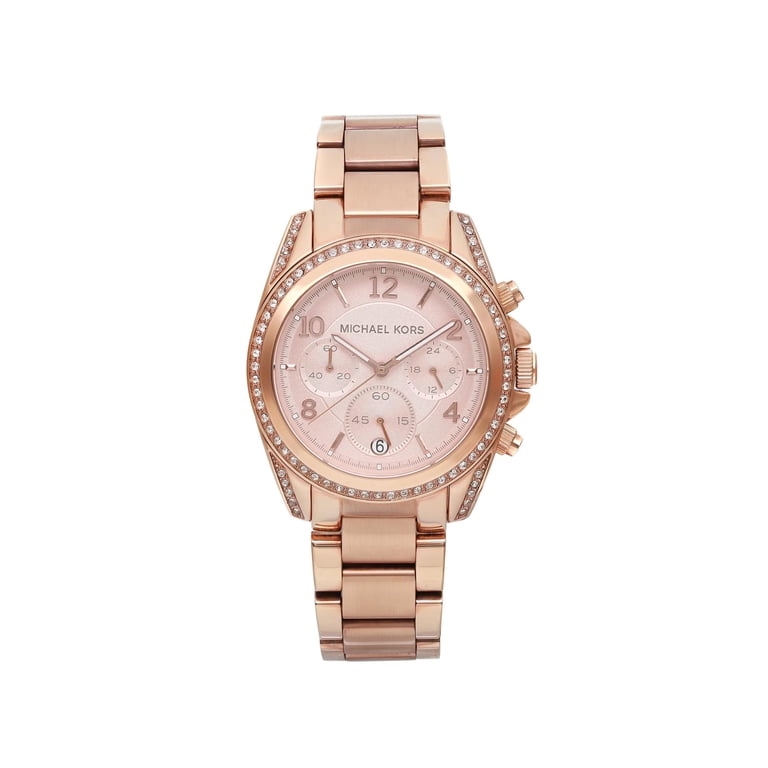Pre-Owned Michael Kors Blair Steel Crystal Ladies Quartz 