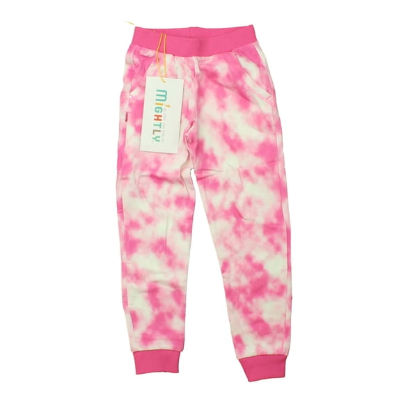 Pre-owned: Mightly Girls Pink Tie Dye Casual Pants size: 2-5T (New with Tags)