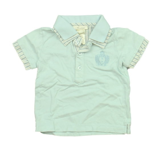 Pre-owned: Miniclasix Boys Blue Polo Shirt size: 9 Months (Excellent)