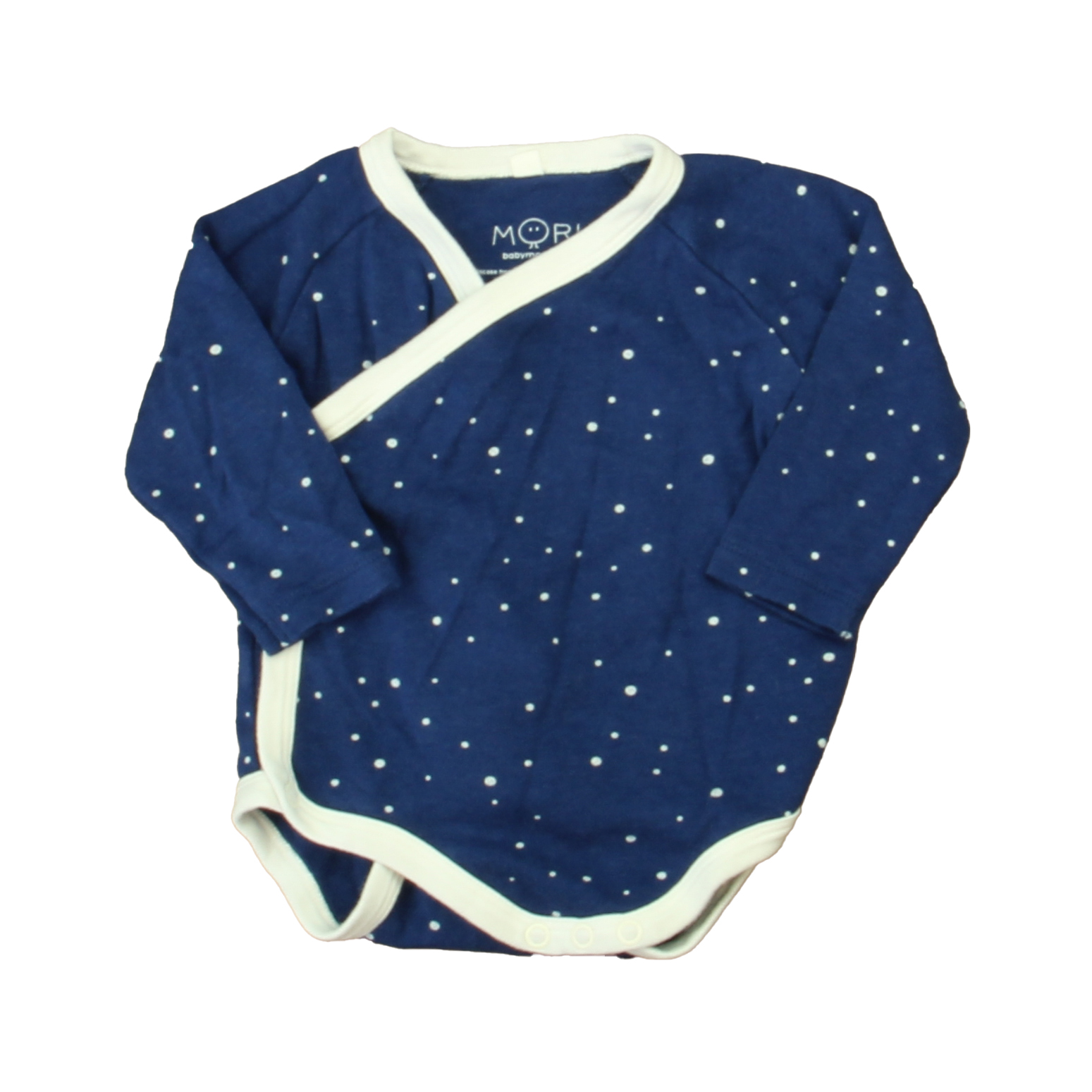 Preowned Mori Unisex Blue Ivory Onesie size 69 Months