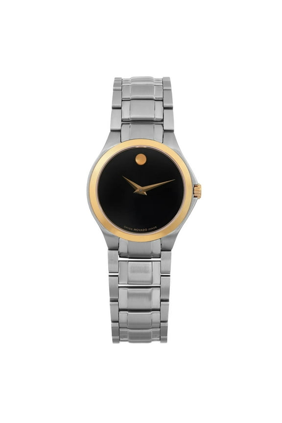 Pre-Owned Movado Collection Two Tone Steel Ladies Quartz Watch 0606466 (Good)