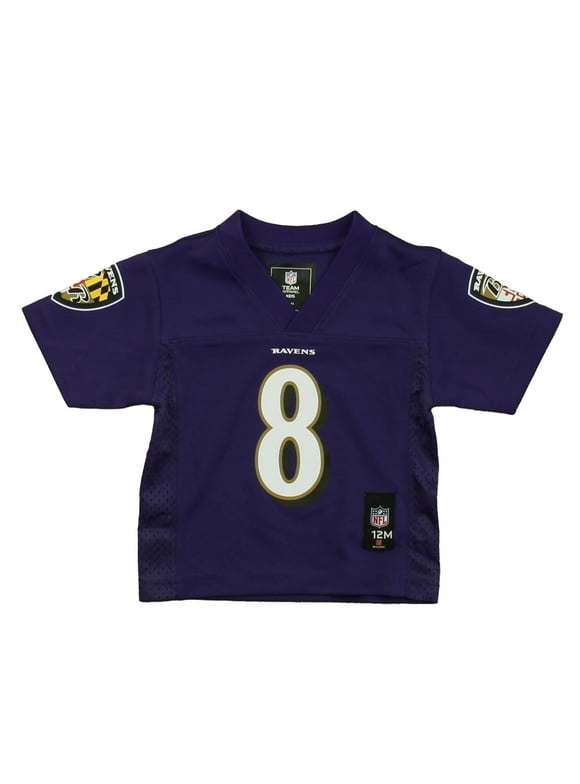 Pre-owned NFL Boys Purple Ravens "Jackson" Sports Jersey size: 12 Months