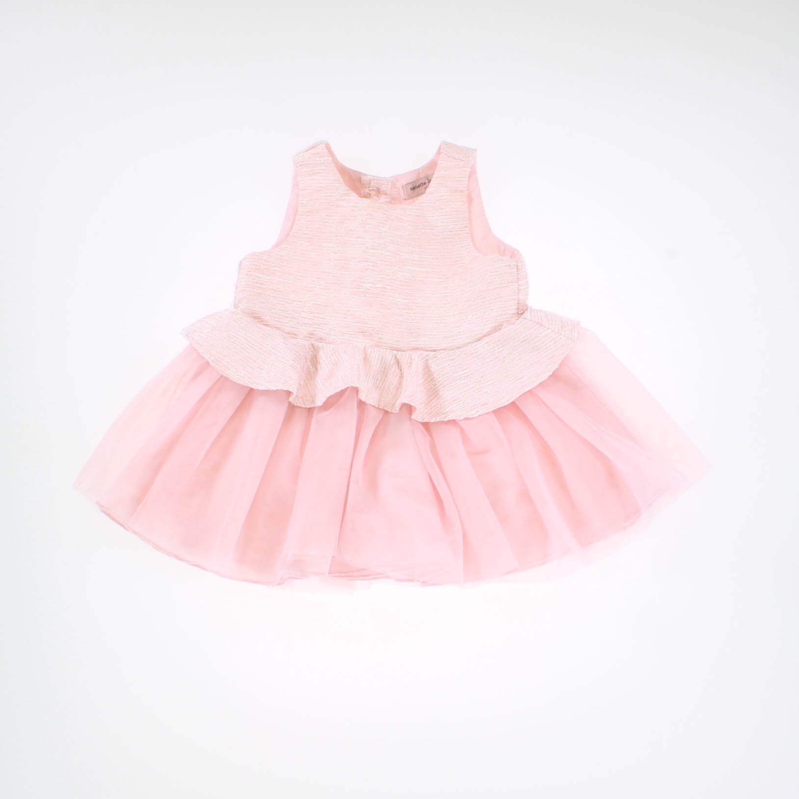 Pre Owned Nanette Lepore Girls Pink Special Occasion Dress size 12 Months Good