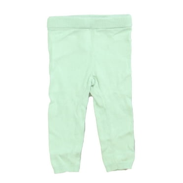 Pre-Owned Nordstrom Girls Aqua Leggings size: 9 Months (Fair)