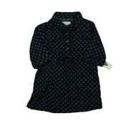 Pre-owned Old Navy Girls Navy Polka Dots Dress size: 12-18 Months