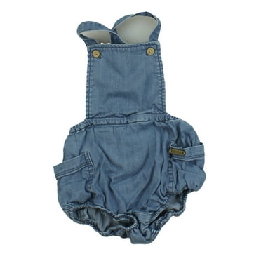 Pre-Owned Pastel. Girls Blue Romper size: 9 Months (Good)