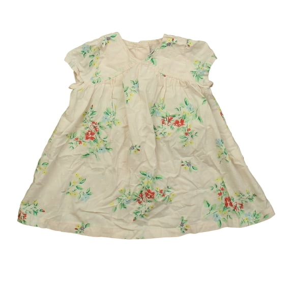 Pre-Owned Petit Bateau Girls Pink Floral Dress size: 3 Months (Good)