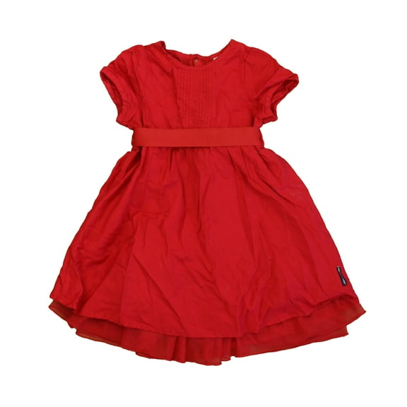 Pre-Owned Polarn O. Pyret Girls Red Dress size: 12-18 Months (Good)