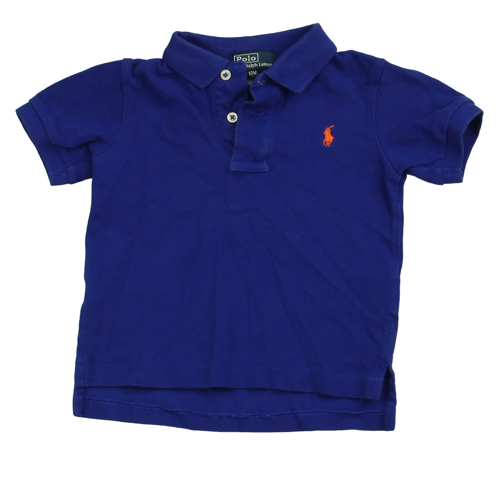 Pre-Owned Polo by Ralph Lauren Boys Blue Polo Shirt size: 12