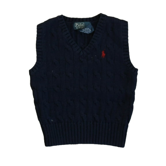 Pre-Owned Ralph Lauren Boys Navy Sweater Vest size: 12 Months (Good)