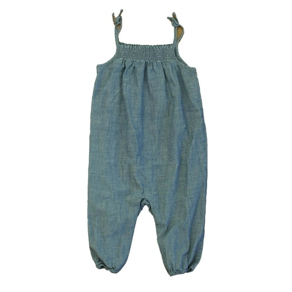 Pre-Owned Ralph Lauren Girls Blue Romper size: 9 Months (Good)