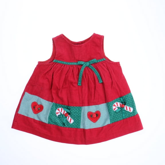 Pre-Owned Rare Editions Girls Red Jumper size: 12 Months (Excellent)