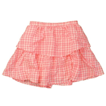 Pre-Owned Rockets Of Awesome Girls Pink | White | Plaid Skirt size: Big Girl (New with Tags)