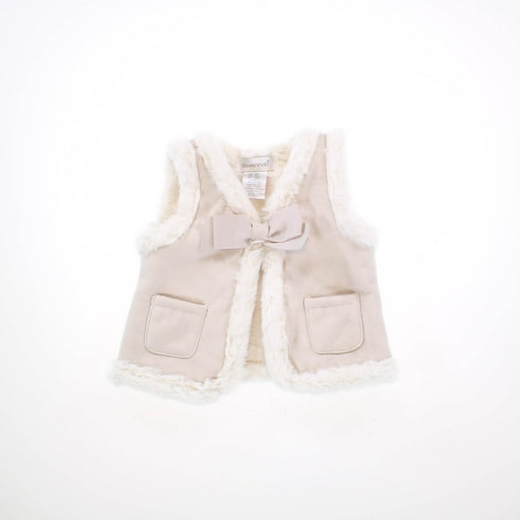 Pre-Owned Savannah Girls Tan | White Vest size: 12 Months (Excellent)