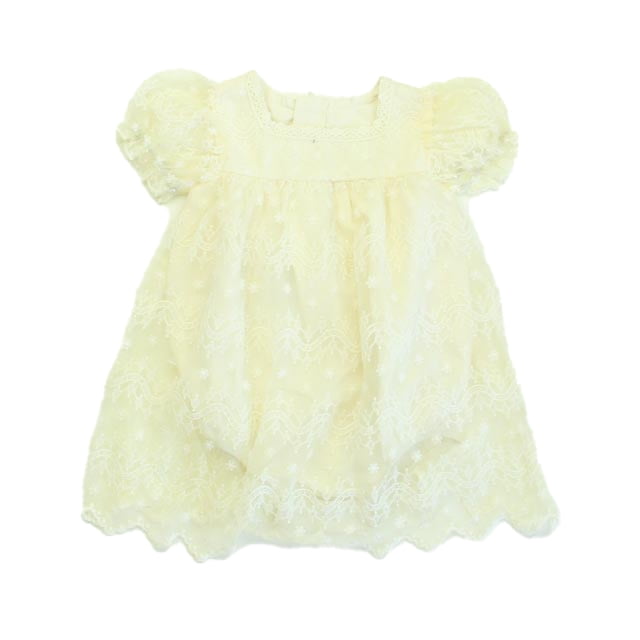 Pre-Owned Shein Girls Ivory Dress size: 9-12 Month (New with Tags)