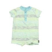 Pre-Owned Splendid Boys Blue | Green | White | Stripes Romper size: 0-3 Months (Good)